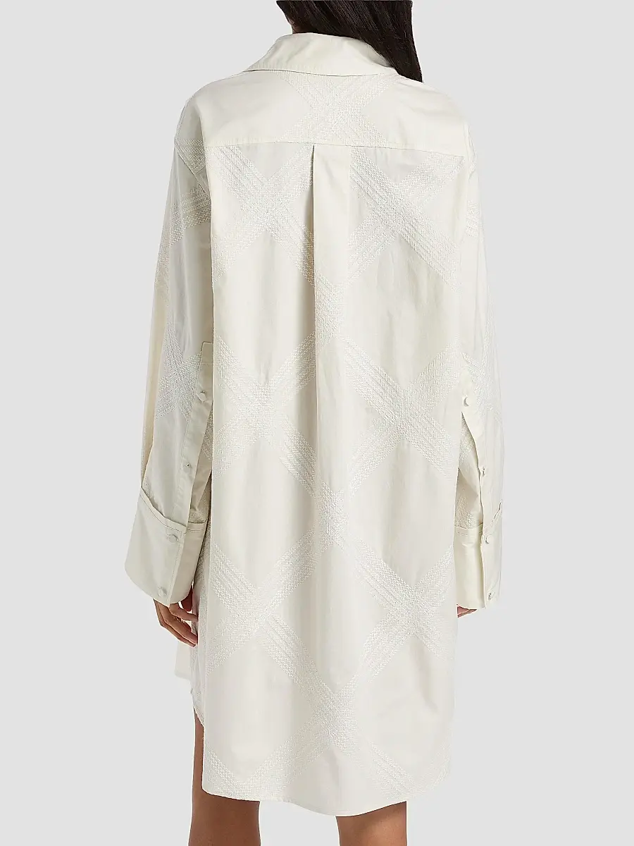 Derek Lam Women's Piper Embroidered Shirtdress | Thumbnail 5 Derek Lam Women's Piper Embroidered Shirtdress | Thumbnail 5