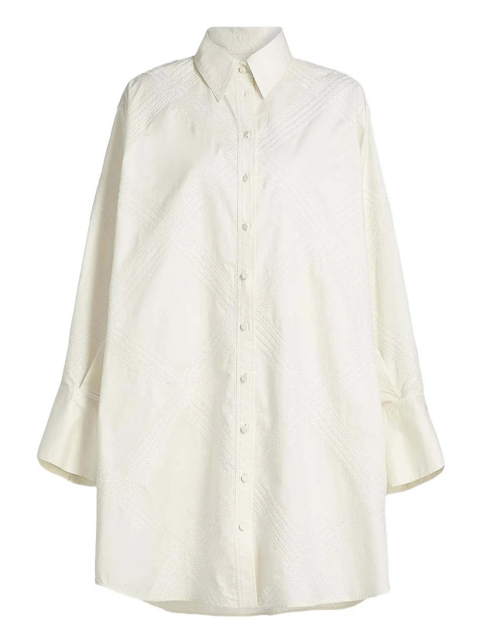 Derek Lam Women's Piper Embroidered Shirtdress