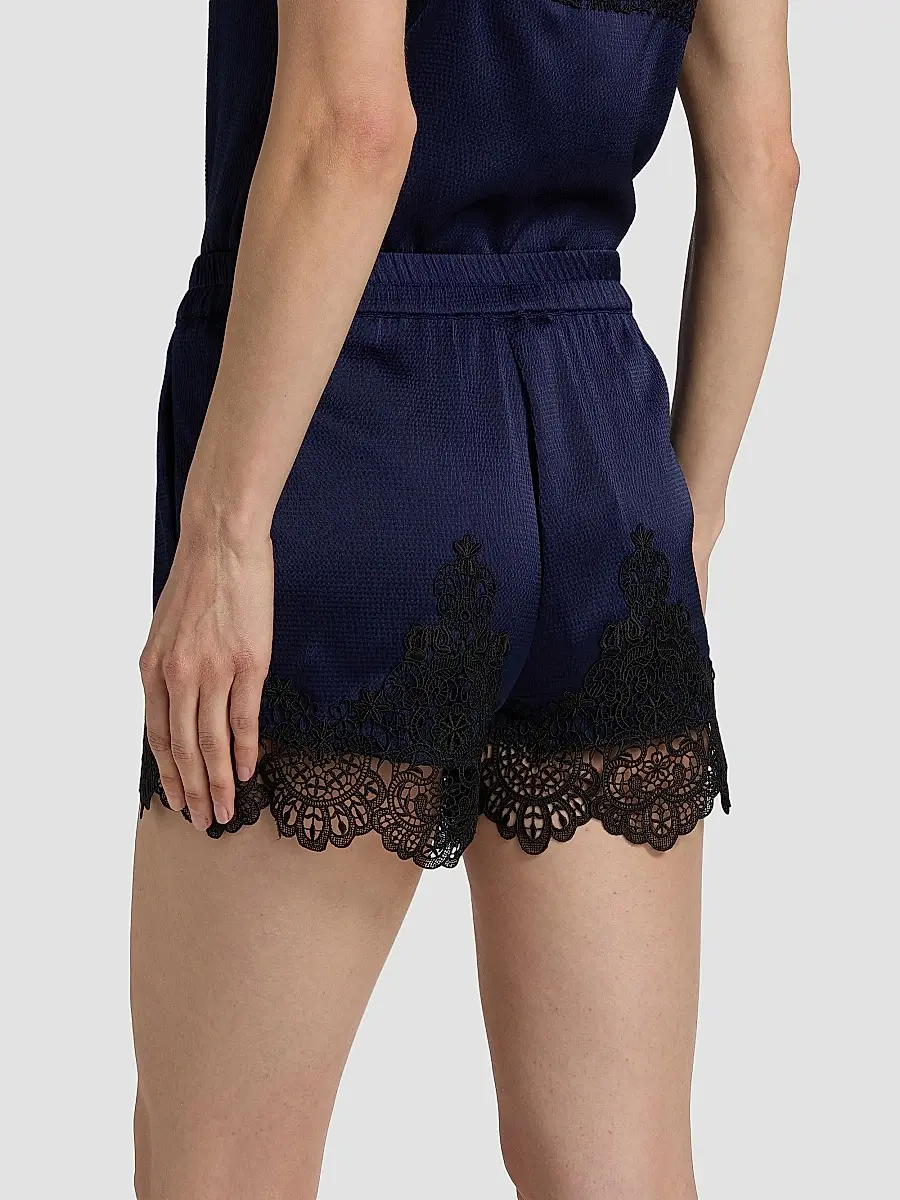 Generation Love Women's Lana Lace-Trim Satin Shorts | Thumbnail 5 Generation Love Women's Lana Lace-Trim Satin Shorts | Thumbnail 5