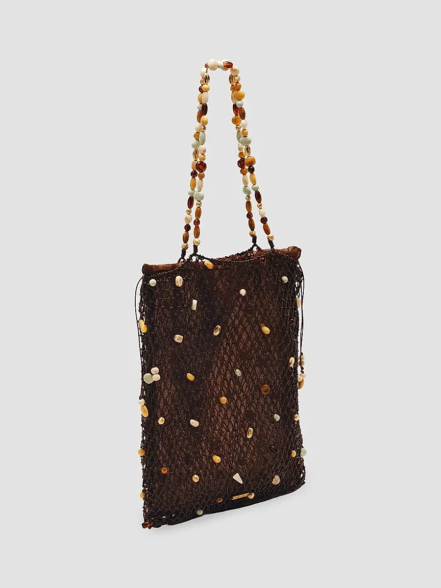 Cult Gaia Women's Mercier Beaded Leather Tote Bag | Thumbnail 2 Cult Gaia Women's Mercier Beaded Leather Tote Bag | Thumbnail 2