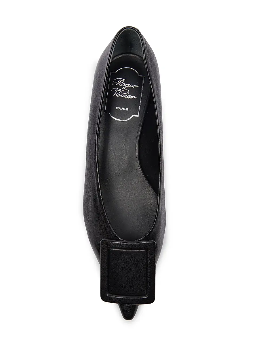 Roger Vivier Women's Leather Ballerina Flats | Thumbnail 4 Roger Vivier Women's Leather Ballerina Flats | Thumbnail 4