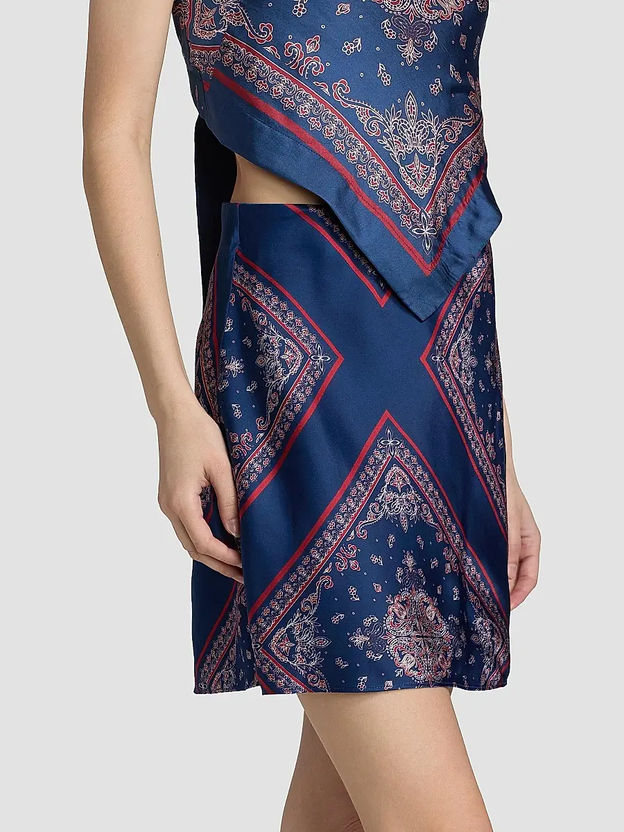 Cami NYC Women's Aviva Paisley-Print Silk Miniskirt | Thumbnail 4 Cami NYC Women's Aviva Paisley-Print Silk Miniskirt | Thumbnail 4