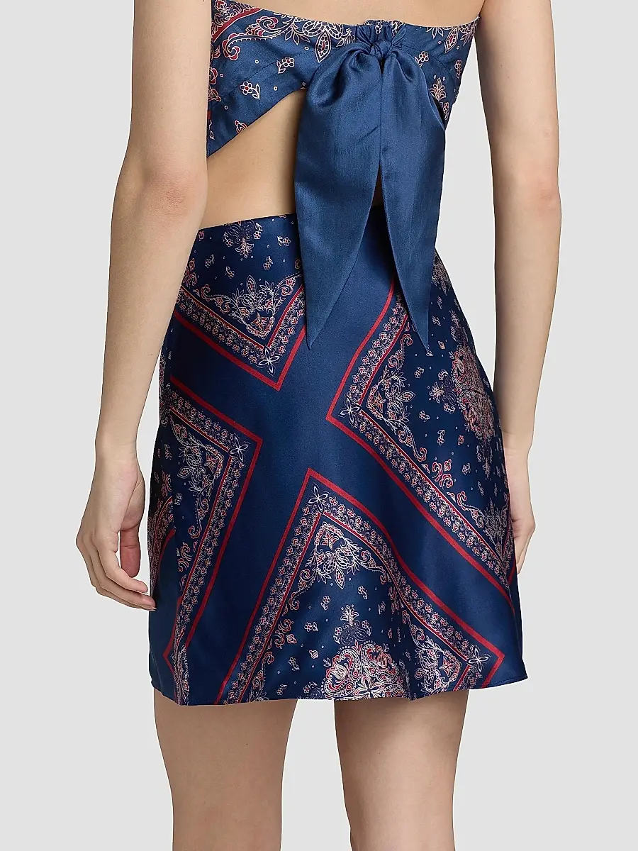 Cami NYC Women's Aviva Paisley-Print Silk Miniskirt | Thumbnail 5 Cami NYC Women's Aviva Paisley-Print Silk Miniskirt | Thumbnail 5