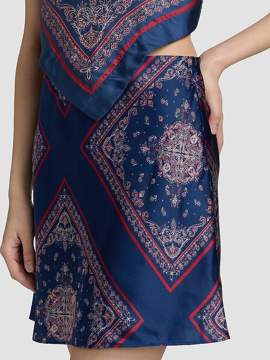 Cami NYC Women's Aviva Paisley-Print Silk Miniskirt | Thumbnail 6 Cami NYC Women's Aviva Paisley-Print Silk Miniskirt | Thumbnail 6