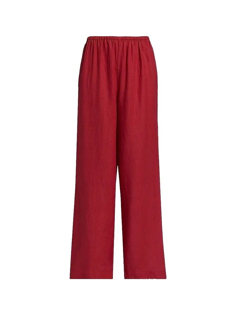 Cami NYC Women's Omi Linen Pants - Huckleberry | Image 1 Cami NYC Women's Omi Linen Pants - Huckleberry | Image 1