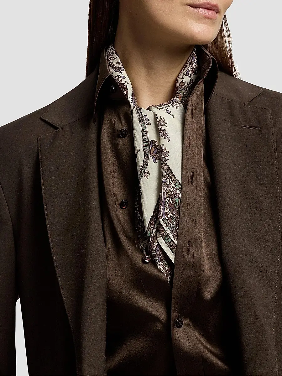 Ralph Lauren Collection Women's Paisley Silk Scarf | Thumbnail 3 Ralph Lauren Collection Women's Paisley Silk Scarf | Thumbnail 3