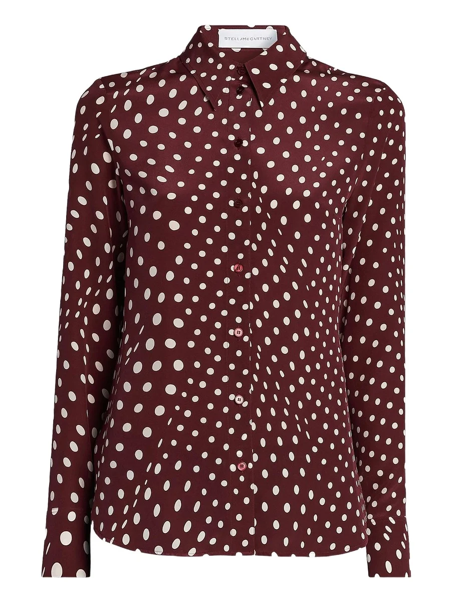 Stella McCartney Women's Polka Dot Print Silk Shirt