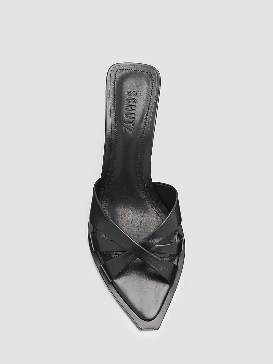 Schutz Women's Keefa Leaf 75MM Leather Mules | Thumbnail 5 Schutz Women's Keefa Leaf 75MM Leather Mules | Thumbnail 5
