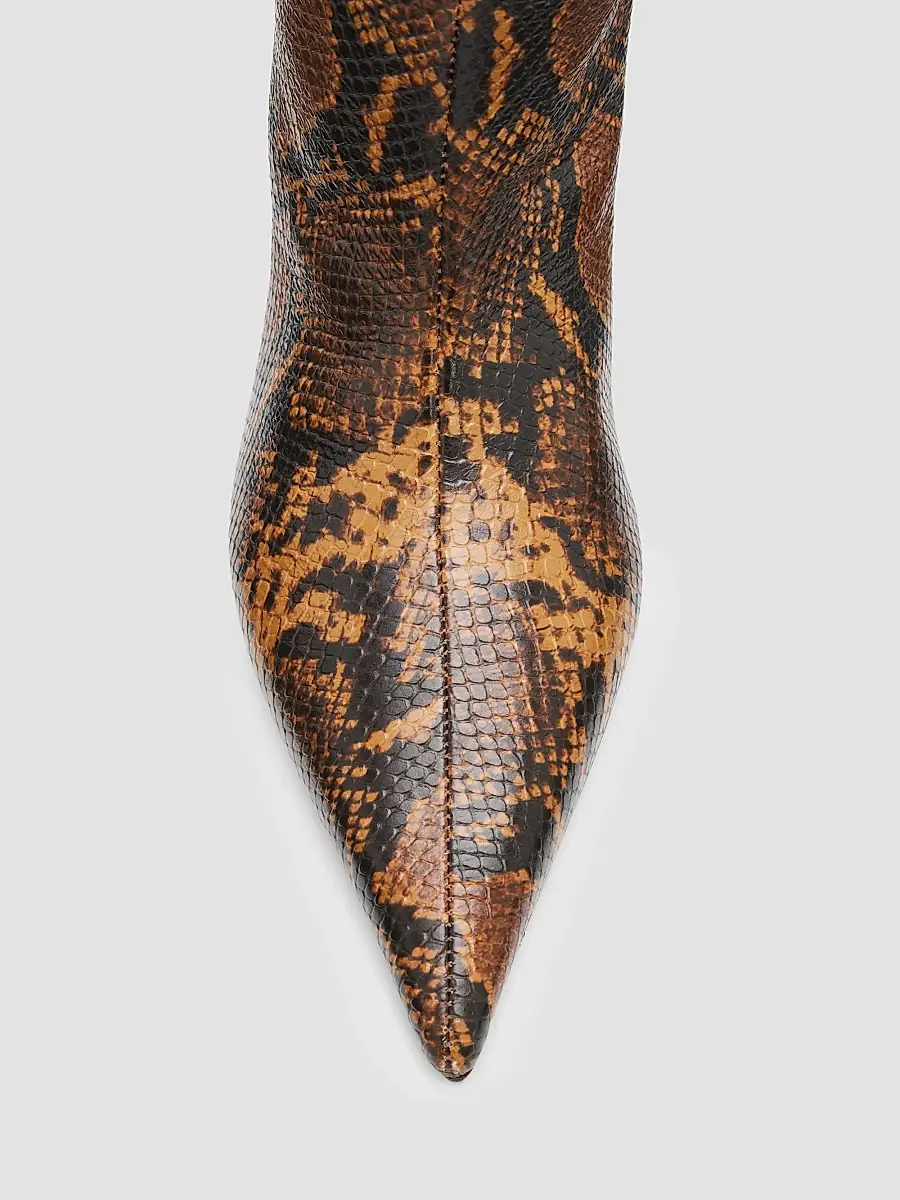 Schutz Women's Lexi 75MM Snakeskin Print Mid Boots | Thumbnail 5 Schutz Women's Lexi 75MM Snakeskin Print Mid Boots | Thumbnail 5