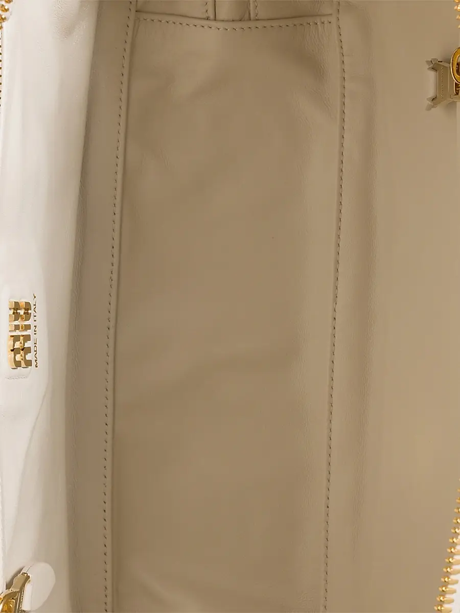 Miu Miu Women's Beau Ayers Leather Top Handle Bag - White | Thumbnail 4 Miu Miu Women's Beau Ayers Leather Top Handle Bag - White | Thumbnail 4