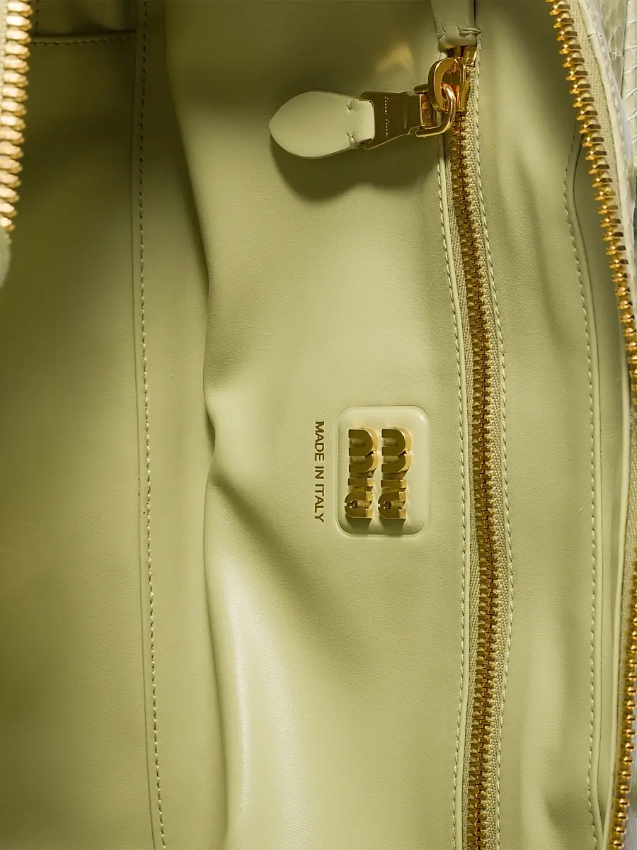 Miu Miu Women's Beau Ayers Leather Top Handle Bag | Thumbnail 7 Miu Miu Women's Beau Ayers Leather Top Handle Bag | Thumbnail 7