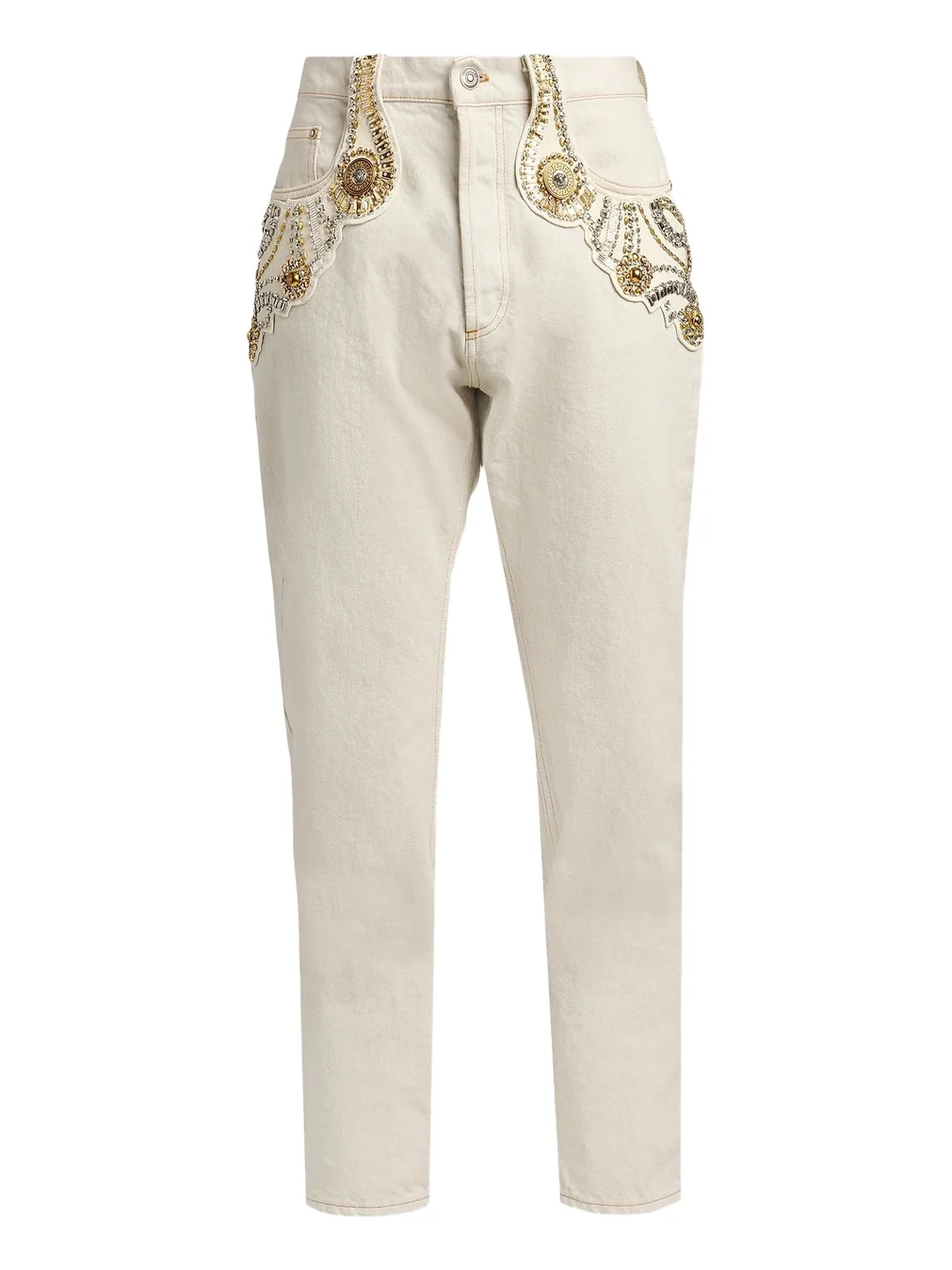 Men's Bead-Embellished Medusa Jeans Men's Bead-Embellished Medusa Jeans