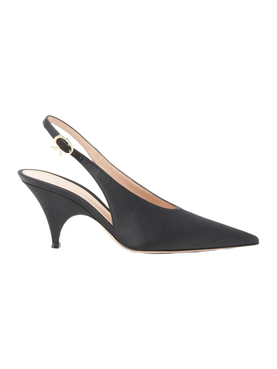Women's Sofia 70MM Crepe Satin Slingback Pumps