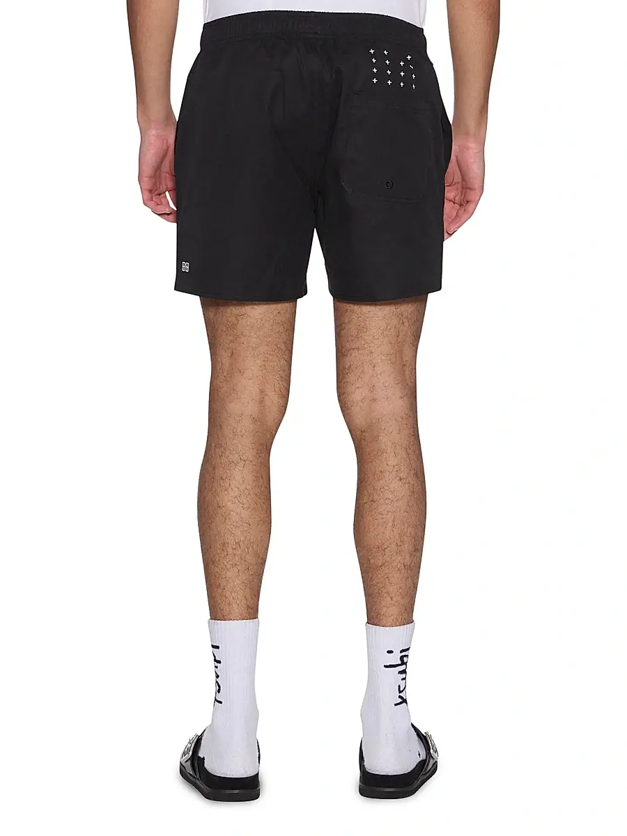 Ksubi Men's Stay Up Embroidered Logo Cotton Fleece Shorts | Thumbnail 3 Ksubi Men's Stay Up Embroidered Logo Cotton Fleece Shorts | Thumbnail 3