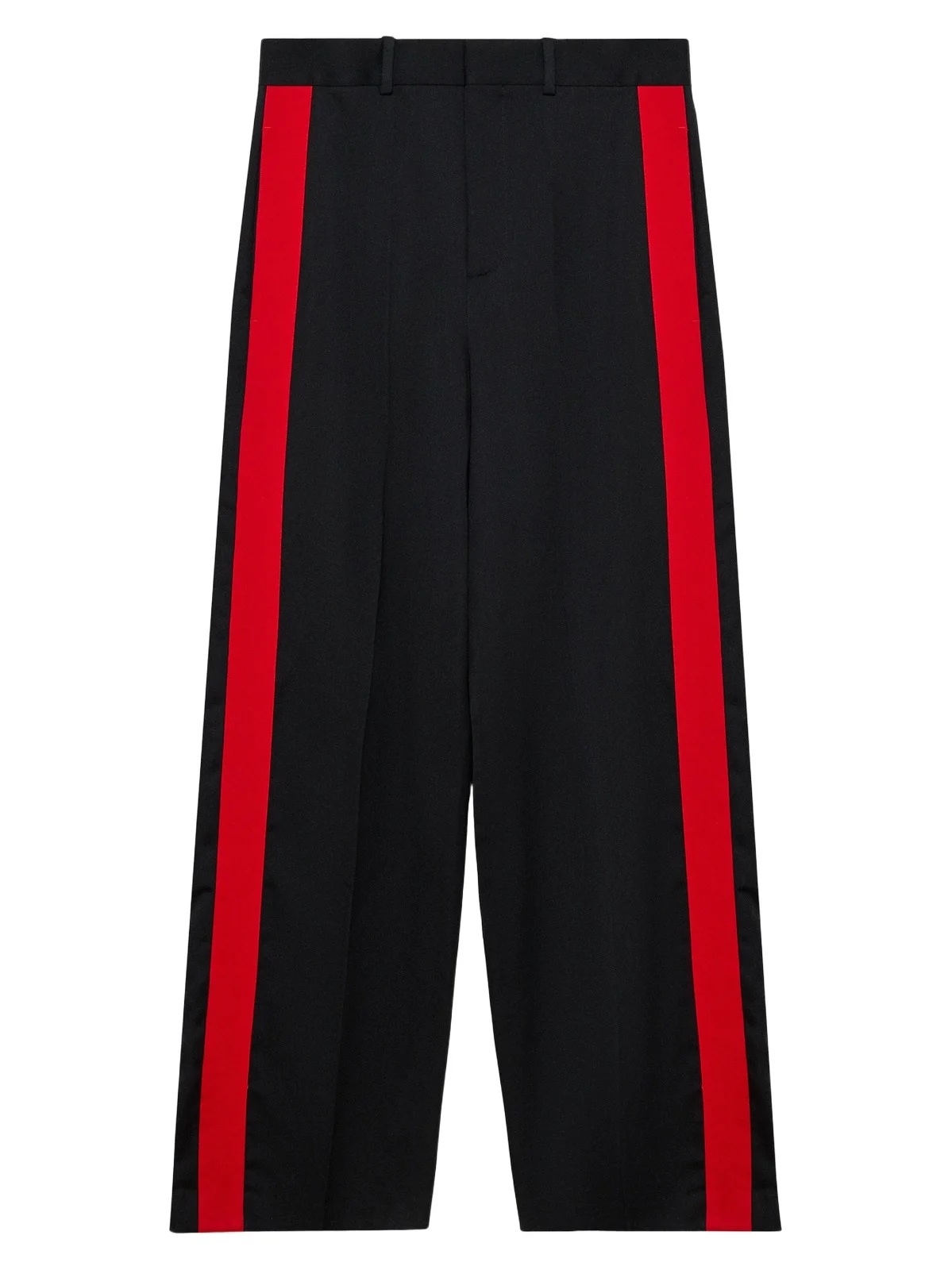 Loewe Men's Wool-Cotton Tuxedo-Stripe Trousers