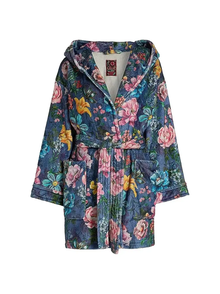 Johnny Was Women's Ollie Floral Hooded Robe - Margery Scarf - Size Large | Image 1 Johnny Was Women's Ollie Floral Hooded Robe - Margery Scarf - Size Large | Image 1