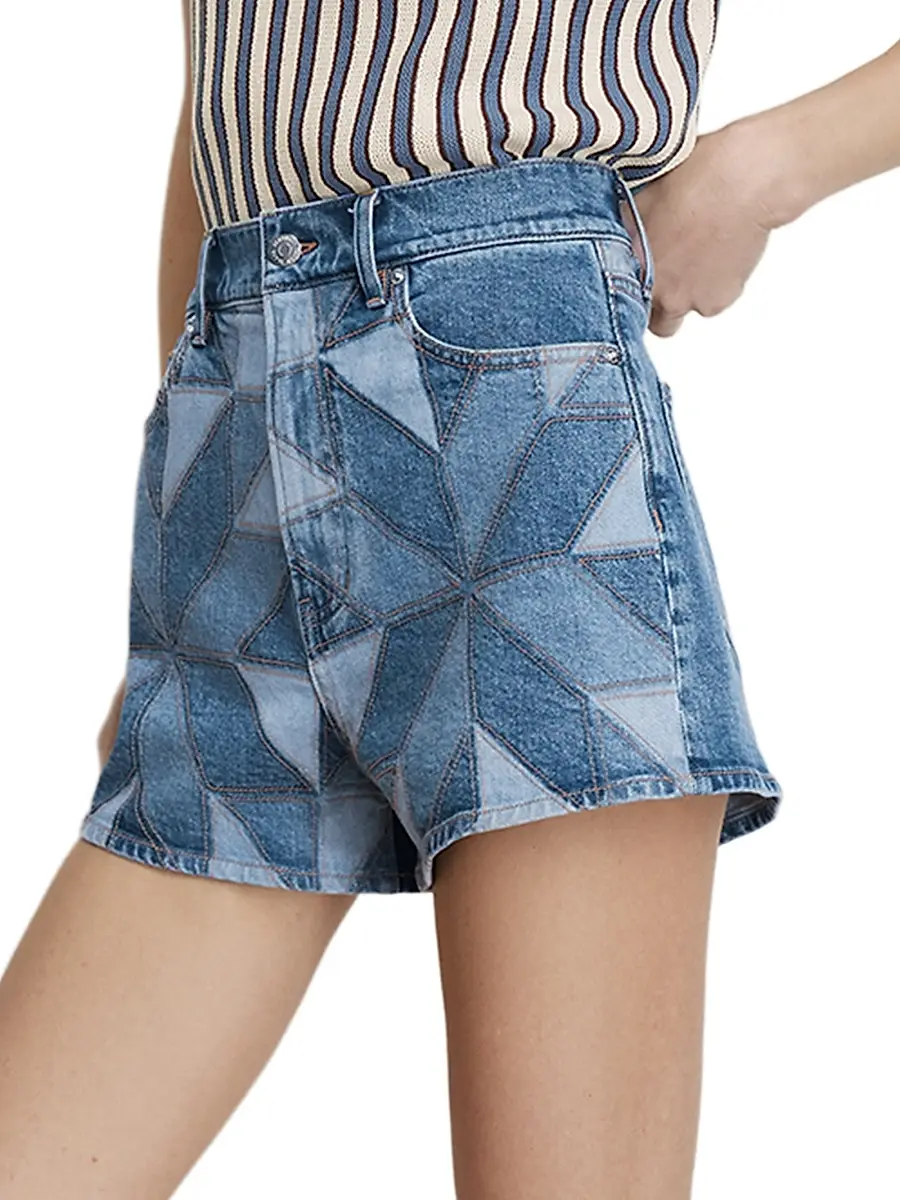 Veronica Beard Women's Elijah Prism Denim Short | Thumbnail 4 Veronica Beard Women's Elijah Prism Denim Short | Thumbnail 4
