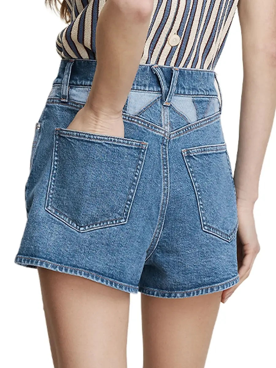 Veronica Beard Women's Elijah Prism Denim Short | Thumbnail 5 Veronica Beard Women's Elijah Prism Denim Short | Thumbnail 5