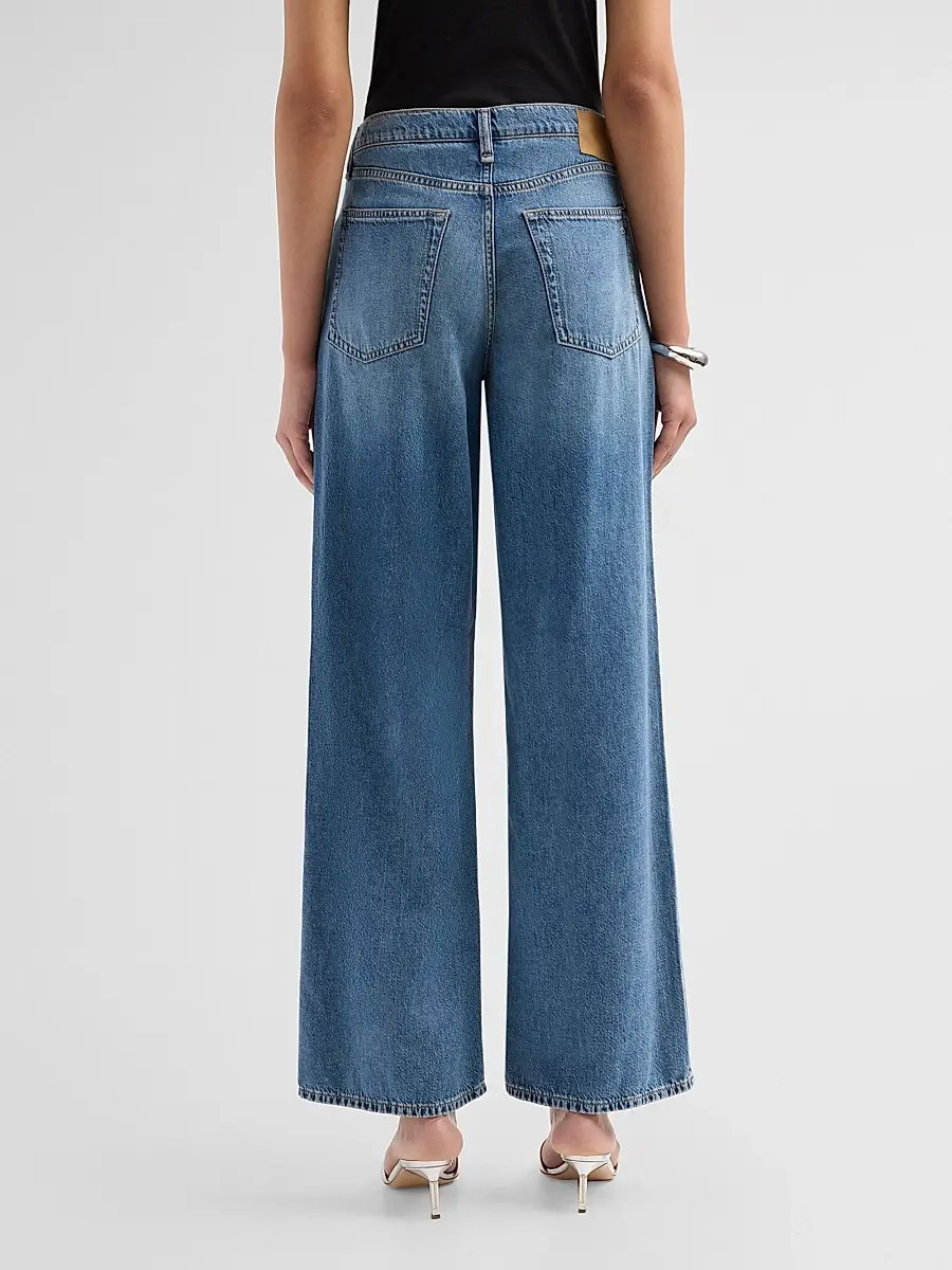 rag & bone Women's Flexi Andi Cotton-Blend Wide-Leg Jeans | Thumbnail 3