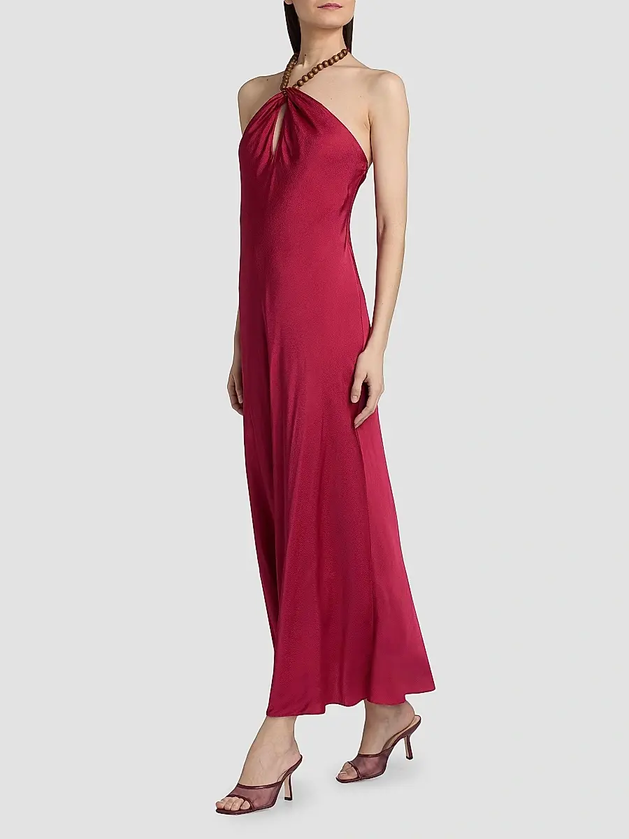 Cami NYC Women's Giulia Beaded Halter Maxi Dress | Thumbnail 2 Cami NYC Women's Giulia Beaded Halter Maxi Dress | Thumbnail 2