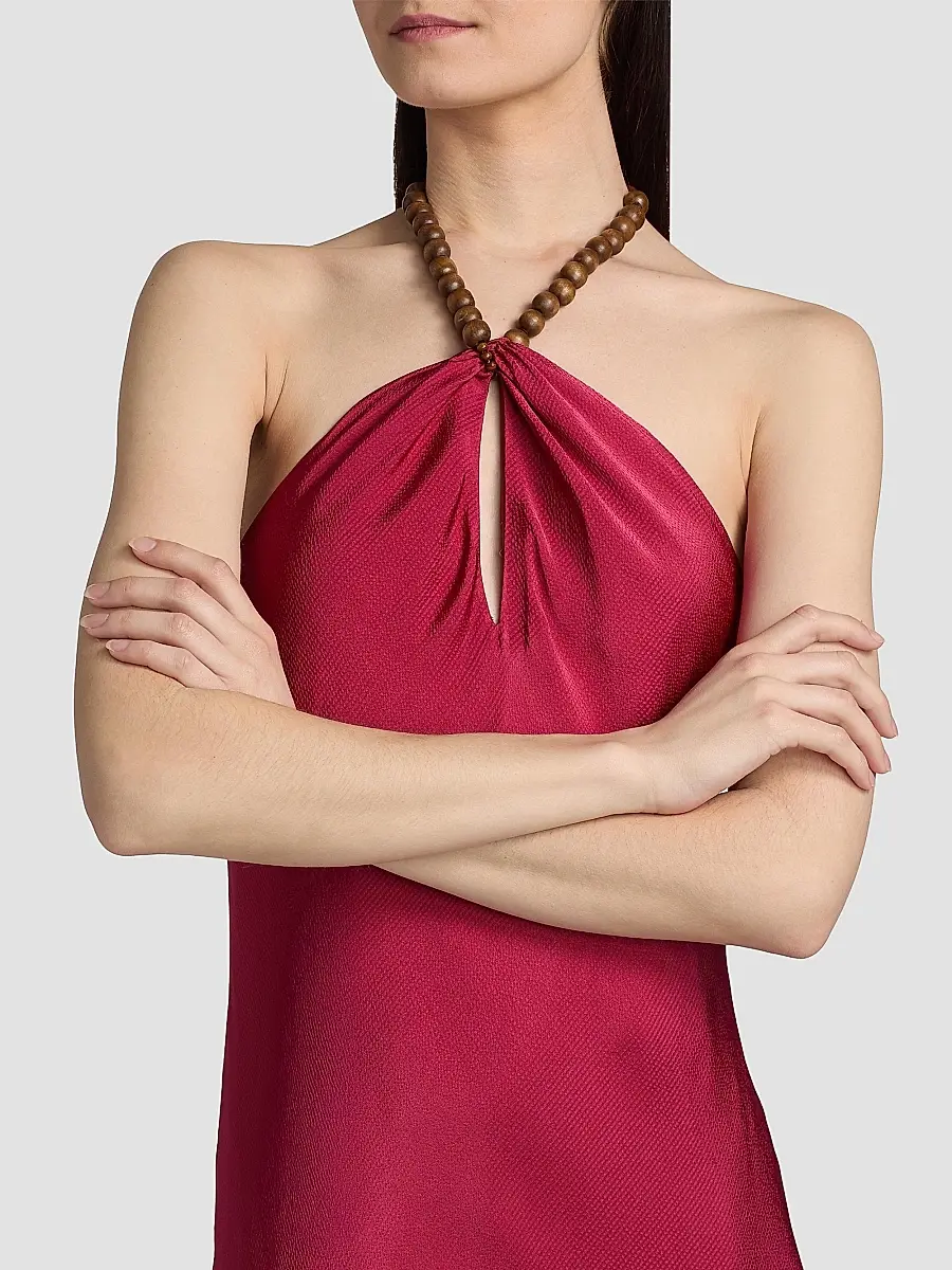Cami NYC Women's Giulia Beaded Halter Maxi Dress | Thumbnail 6 Cami NYC Women's Giulia Beaded Halter Maxi Dress | Thumbnail 6