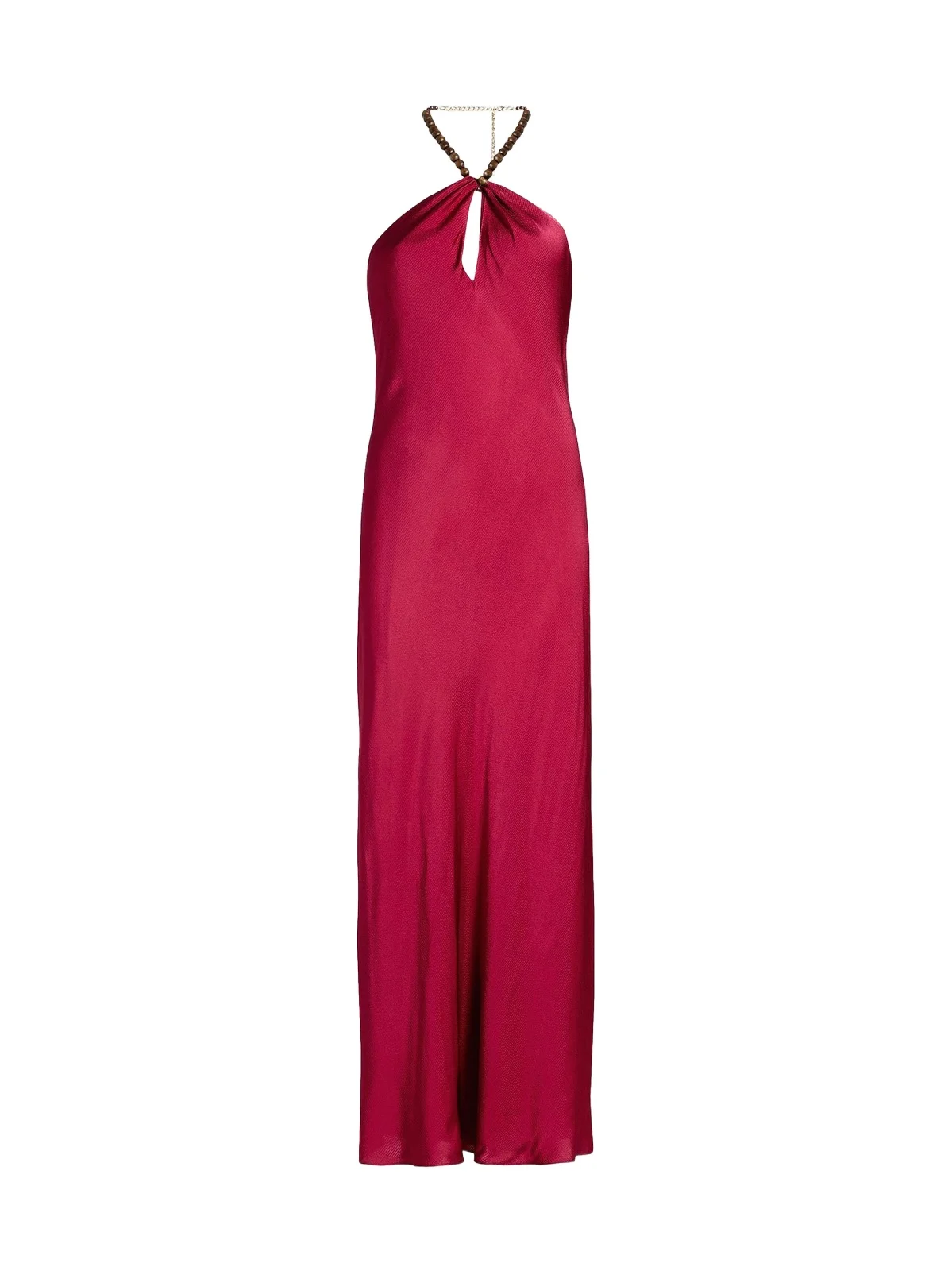 Cami NYC Women's Giulia Beaded Halter Maxi Dress
