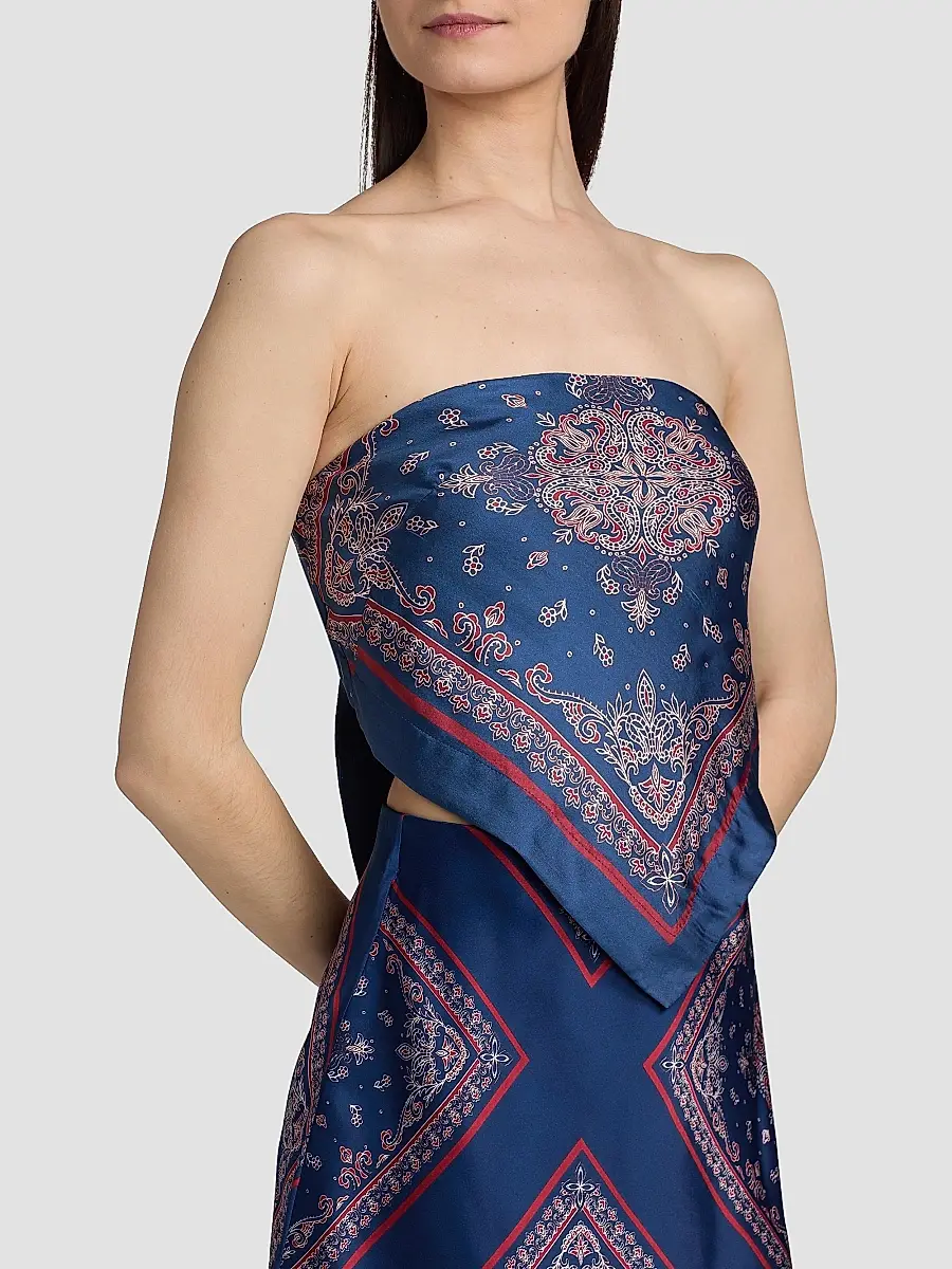 Cami NYC Women's Juli Printed Strapless Silk Camisole | Thumbnail 6