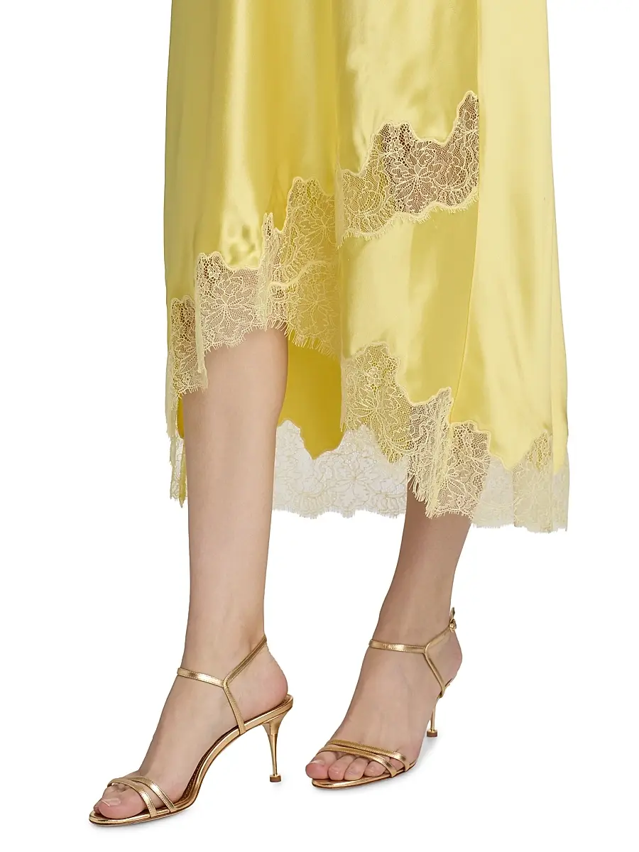 Cami NYC Women's Alexandria Strapless Lace-Trimmed Satin Midi-Dress | Thumbnail 6 Cami NYC Women's Alexandria Strapless Lace-Trimmed Satin Midi-Dress | Thumbnail 6
