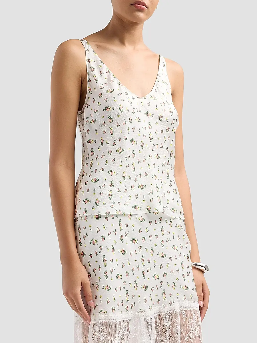 Cami NYC Women's Rory Hammered Floral Camisole | Thumbnail 4
