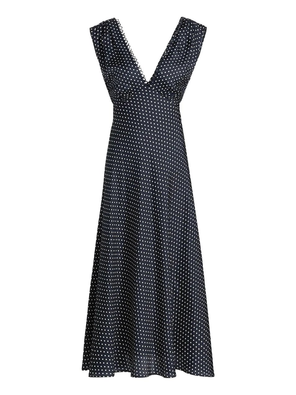 DÔEN Women's Tahlia Polka Dot Silk-Blend Midi-Dress