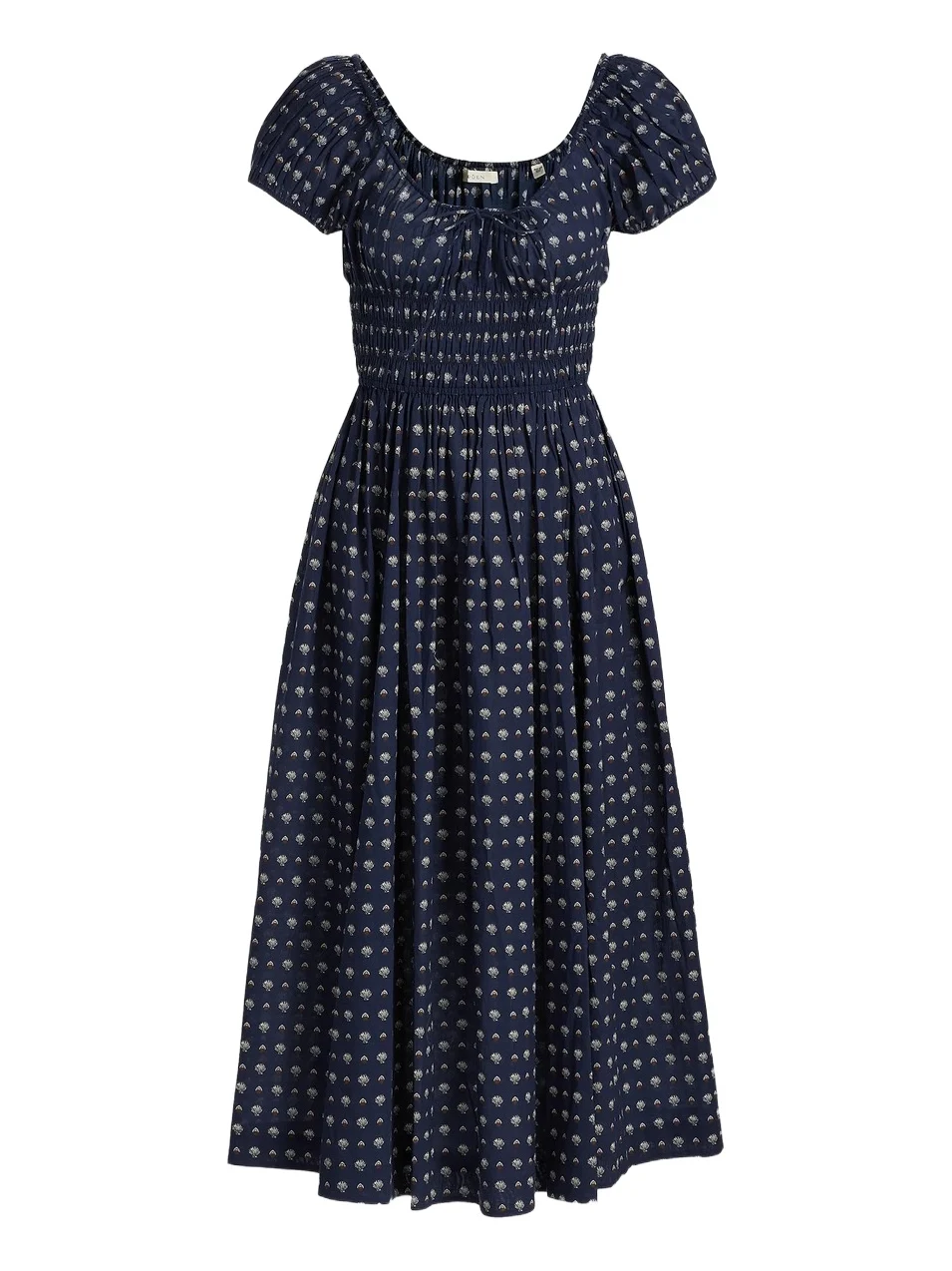 Women's Quinn Shell Print Cotton Midi-Dress Women's Quinn Shell Print Cotton Midi-Dress