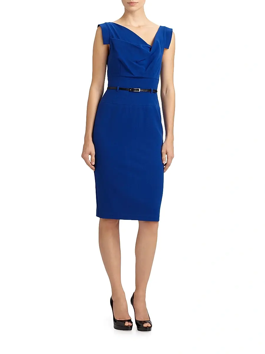 BLACK HALO Women's Jackie Belted Sheath Dress | Thumbnail 2 BLACK HALO Women's Jackie Belted Sheath Dress | Thumbnail 2