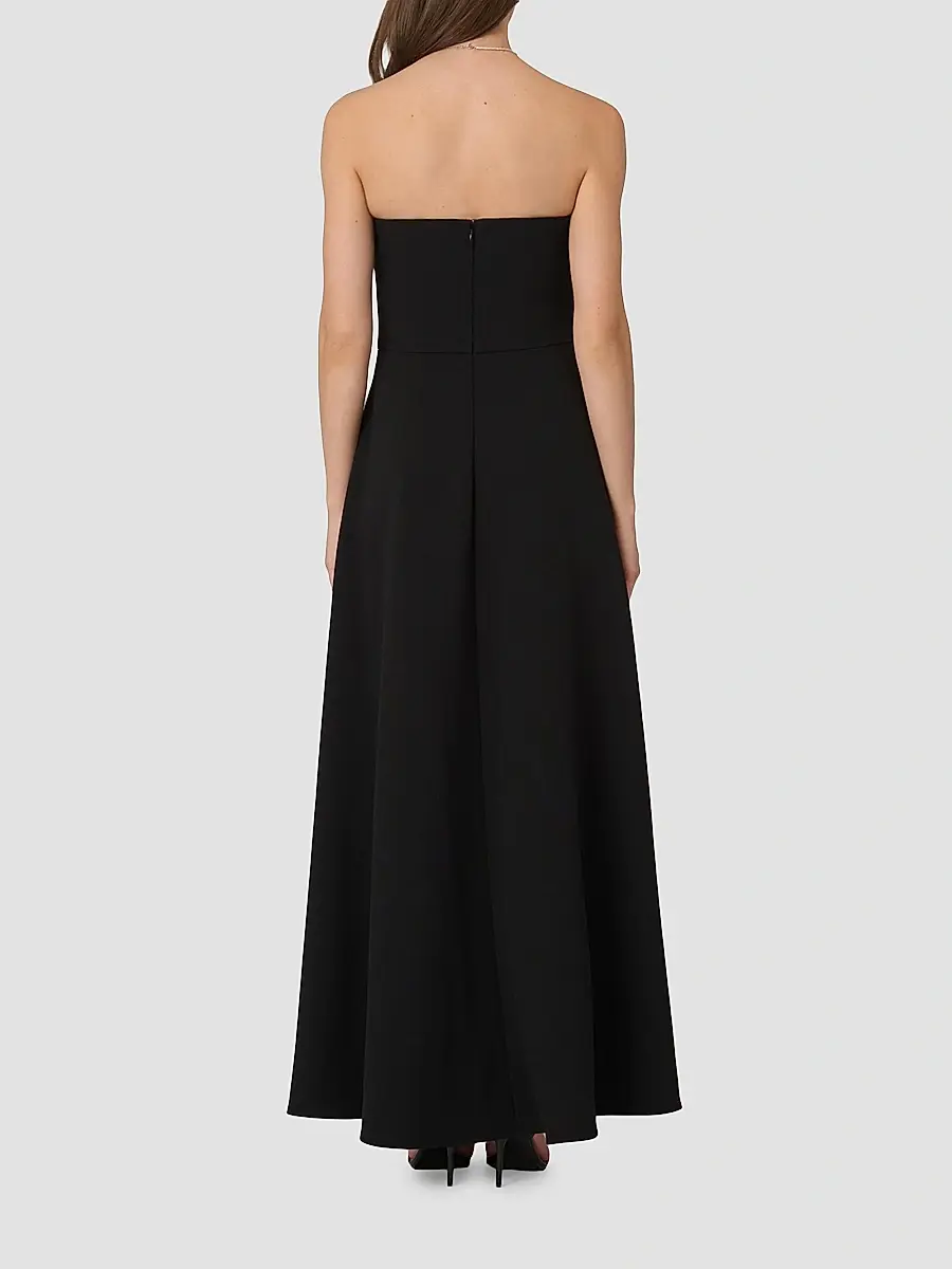 Shoshanna Women's Dory Asymmetric Strapless Gown | Thumbnail 3 Shoshanna Women's Dory Asymmetric Strapless Gown | Thumbnail 3