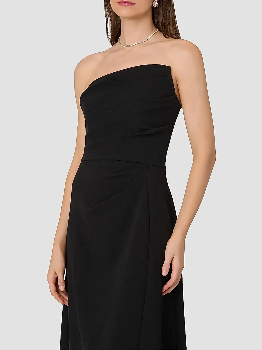 Shoshanna Women's Dory Asymmetric Strapless Gown | Thumbnail 4 Shoshanna Women's Dory Asymmetric Strapless Gown | Thumbnail 4