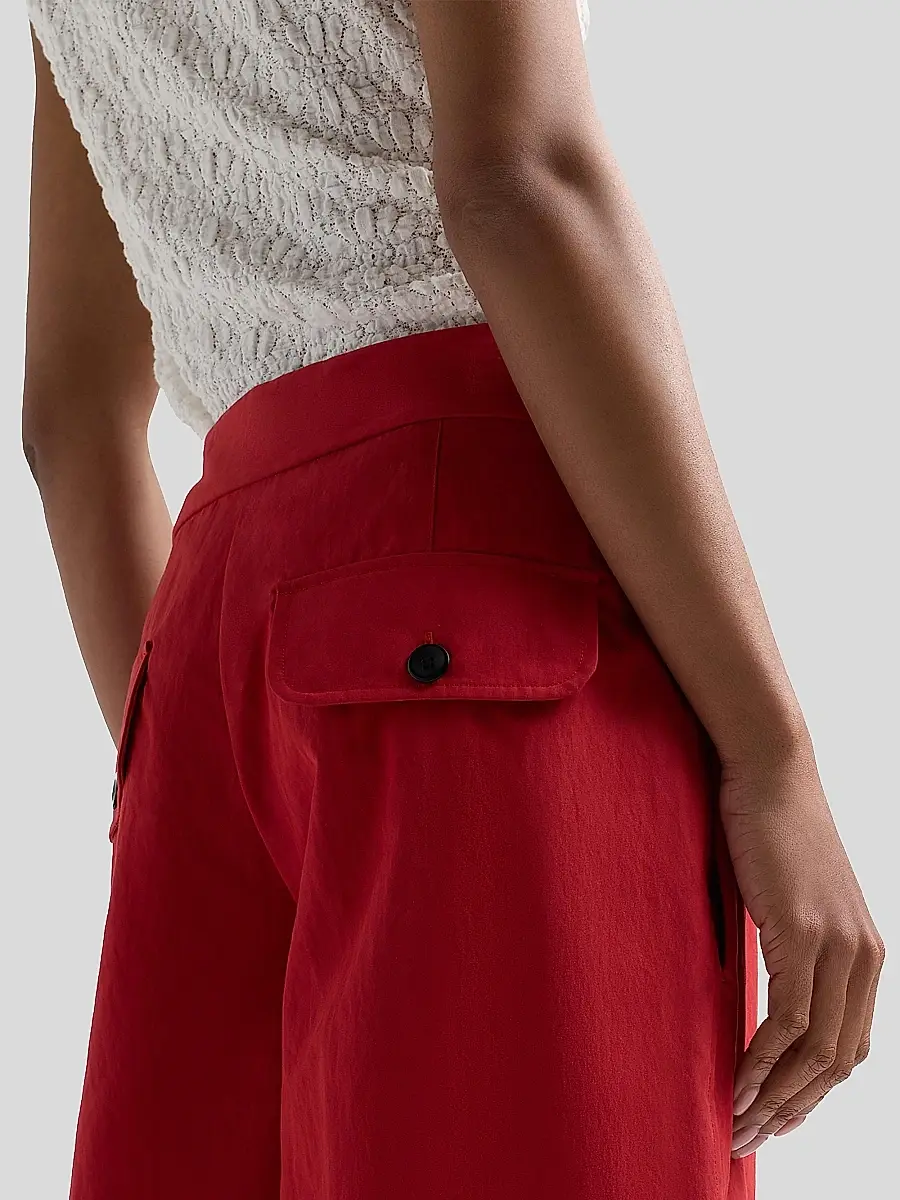 Proenza Schouler White Label Women's Talla Cotton-Blend Wide-Leg Pants | Thumbnail 5