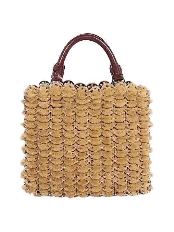 Women's Leather & Shearling Top Handle Bag