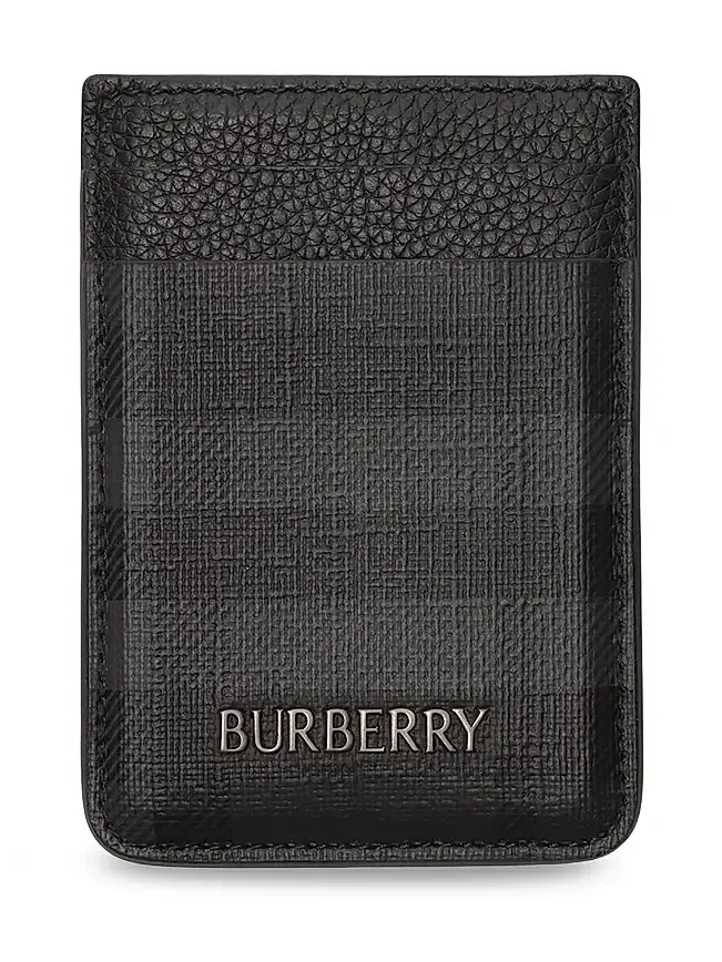 Men's City Check Magnetic Card Case Men's City Check Magnetic Card Case