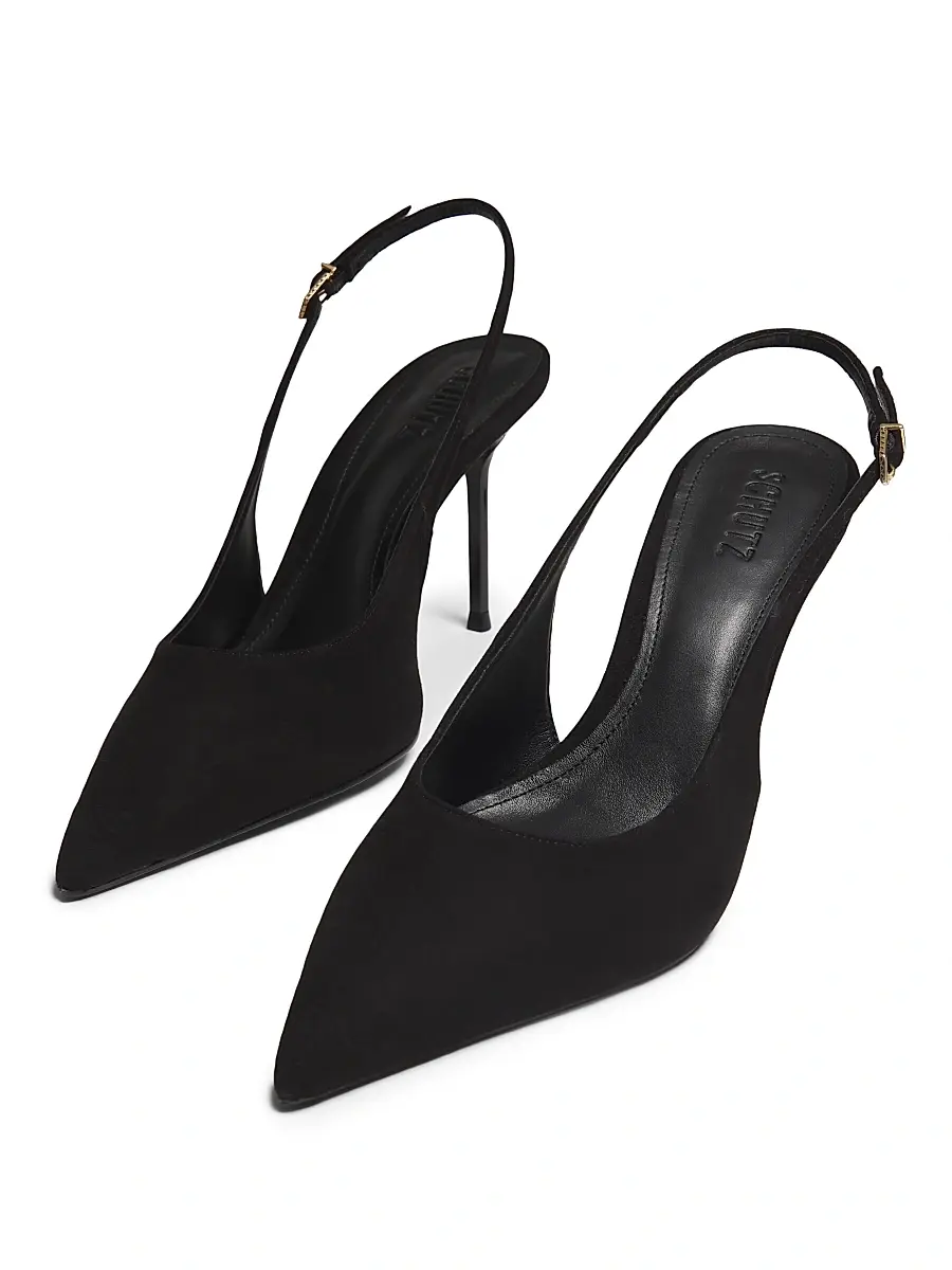 Schutz Women's Alicia Sling 90MM Suede Slingback Pumps | Thumbnail 2 Schutz Women's Alicia Sling 90MM Suede Slingback Pumps | Thumbnail 2