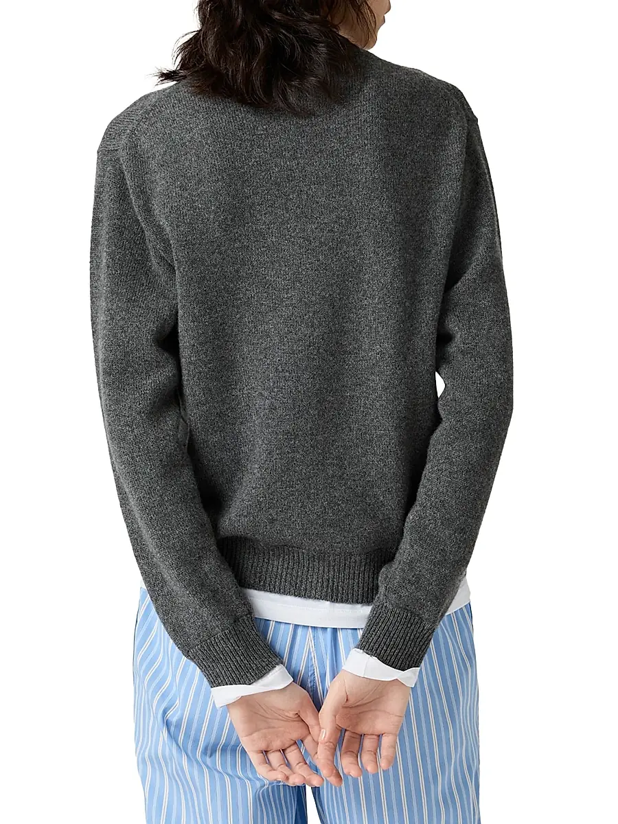 Miu Miu Women's Cashmere V-Neck Sweater | Thumbnail 3 Miu Miu Women's Cashmere V-Neck Sweater | Thumbnail 3
