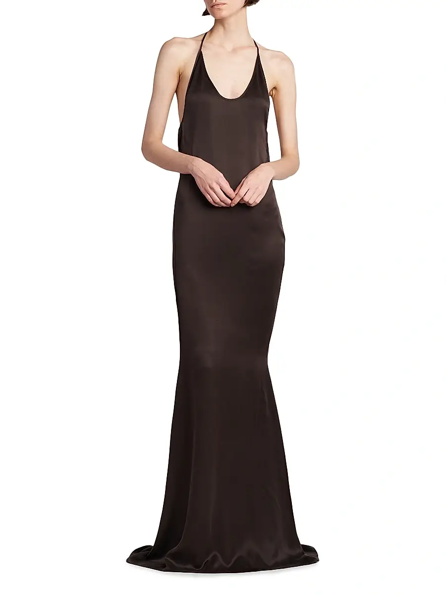 Tom Ford Women's Silk Bias-Cut Maxi Dress | Thumbnail 2 Tom Ford Women's Silk Bias-Cut Maxi Dress | Thumbnail 2
