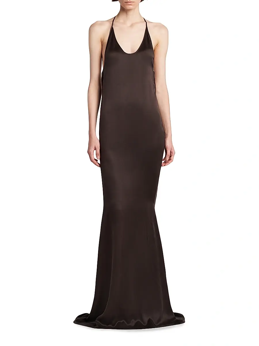 Tom Ford Women's Silk Bias-Cut Maxi Dress | Thumbnail 3 Tom Ford Women's Silk Bias-Cut Maxi Dress | Thumbnail 3