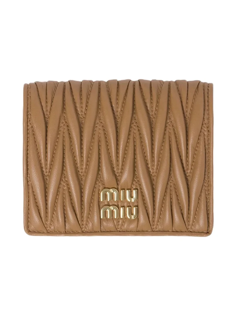 Miu Miu Women's Small Matelassé Nappa Leather Wallet