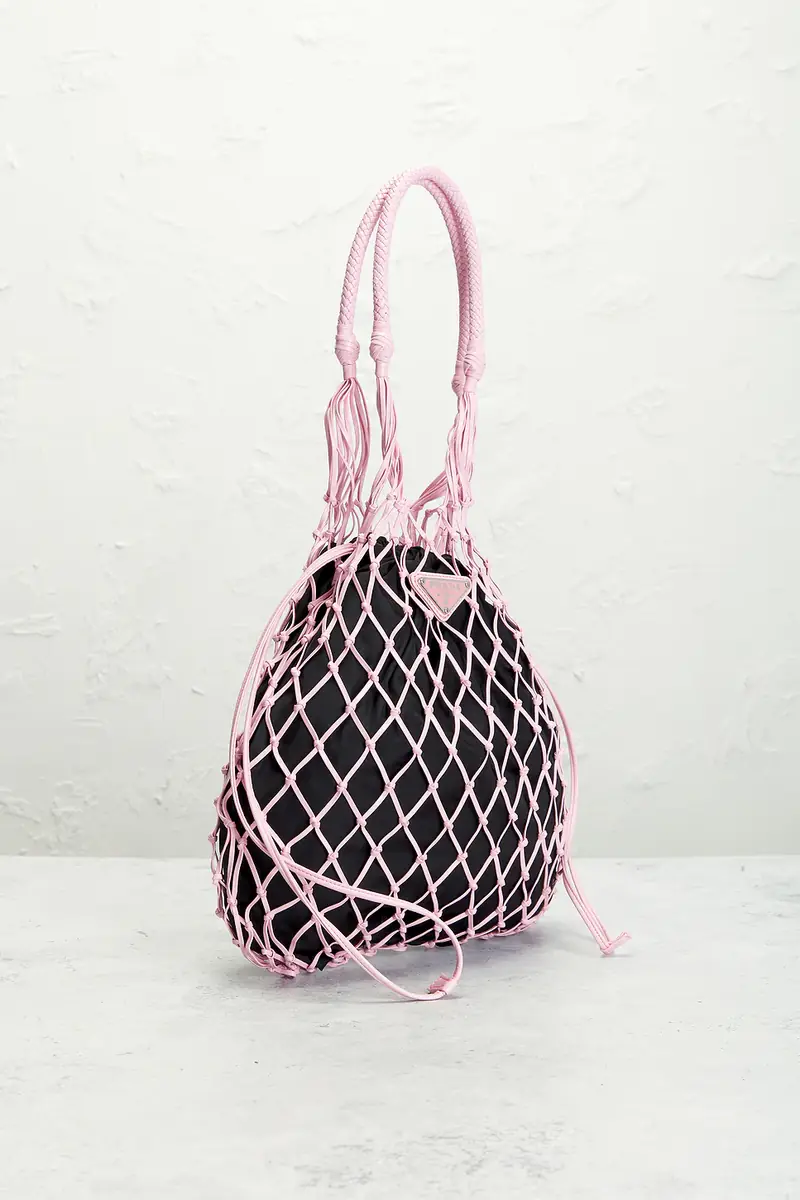 Prada Tessuto Net Tote Bag | Thumbnail 4