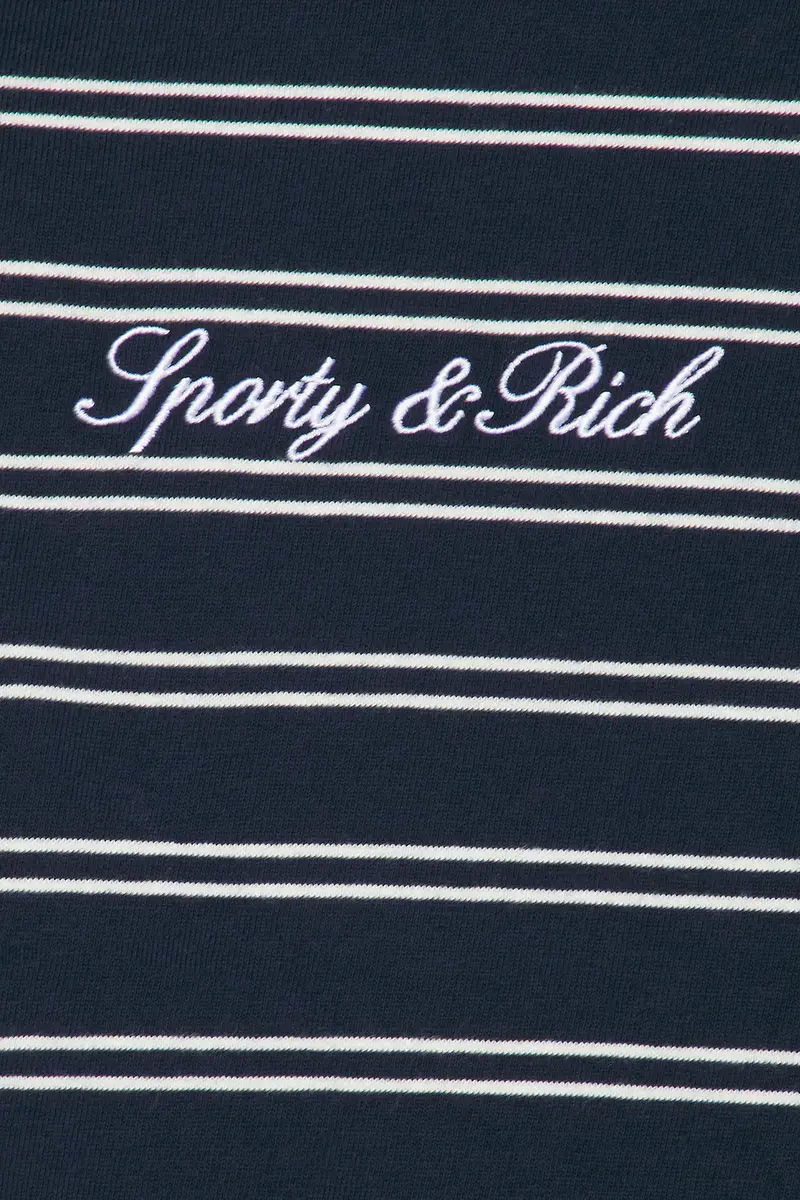 Sporty & Rich Signature Logo Easy Longsleeve Top | Thumbnail 5