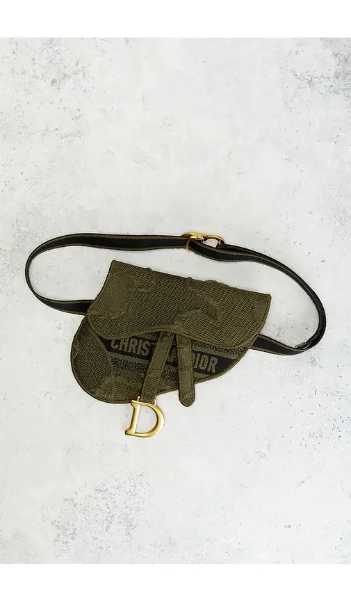 Dior Embroidered Camouflage Saddle Belt Bag | Thumbnail 9 Dior Embroidered Camouflage Saddle Belt Bag | Thumbnail 9