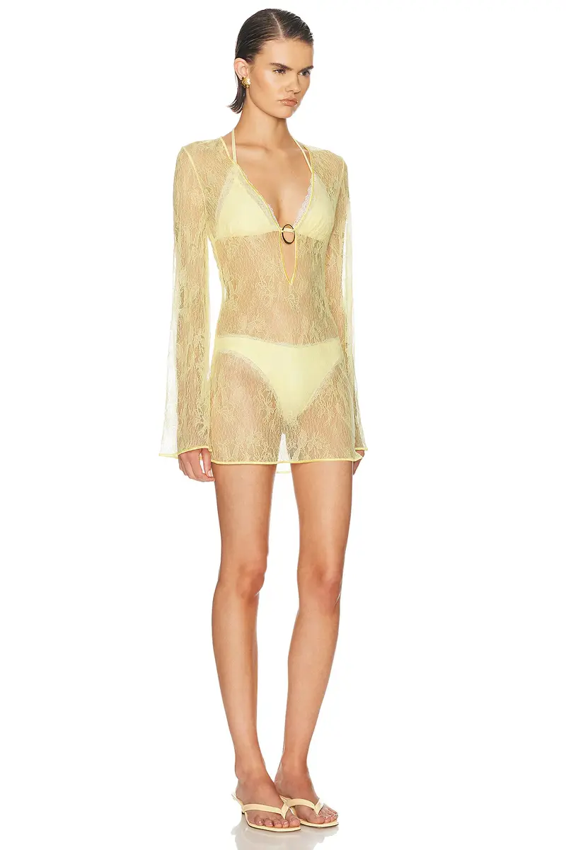 Oséree Lace O Gem Kaftan Dress | Thumbnail 2 Oséree Lace O Gem Kaftan Dress | Thumbnail 2