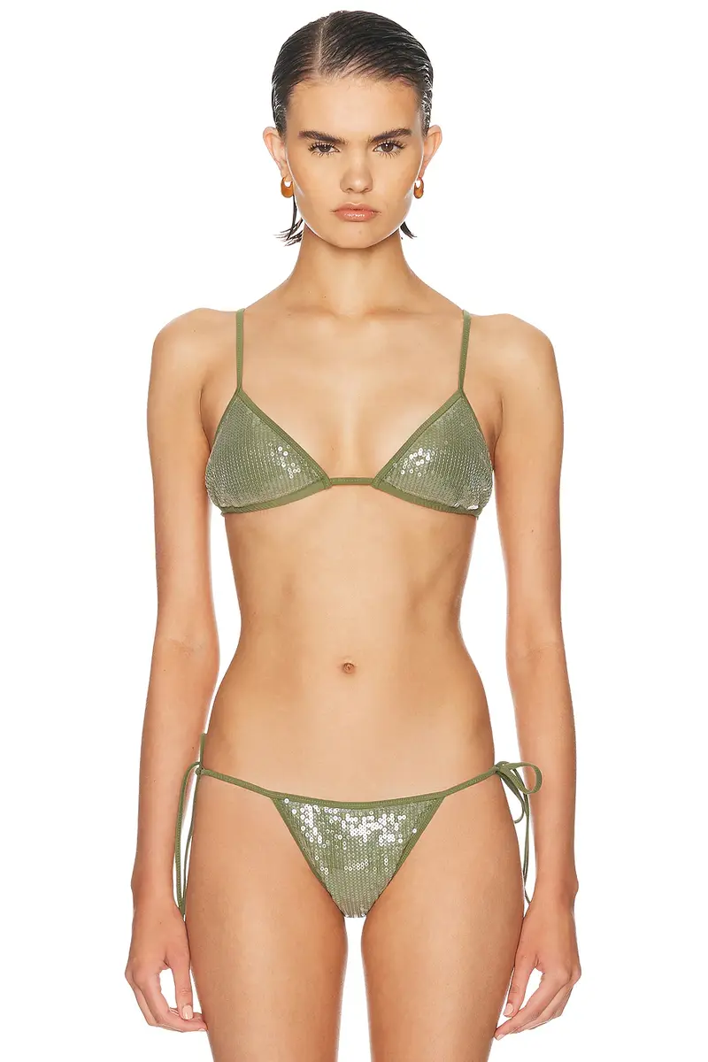 Tropic of C Sequin Equator Bikini Top | Image 1 Tropic of C Sequin Equator Bikini Top | Image 1