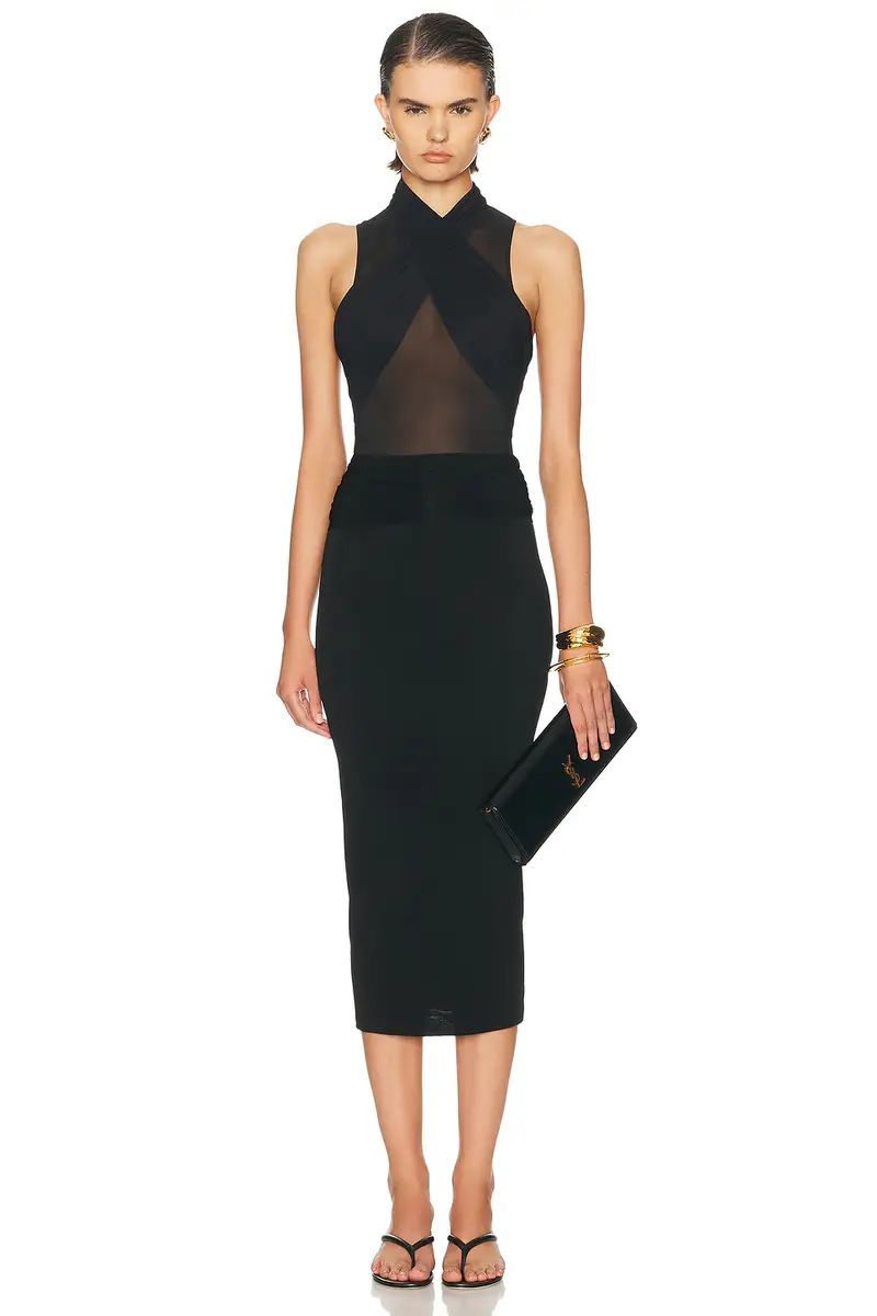 Wardrobe.NYC Translucent Skirt Midi Skirt | Thumbnail 5 Wardrobe.NYC Translucent Skirt Midi Skirt | Thumbnail 5