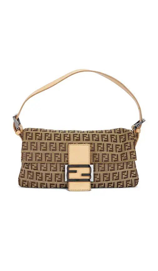 Fendi Zucchino Baguette Shoulder Bag | Image 1 Fendi Zucchino Baguette Shoulder Bag | Image 1