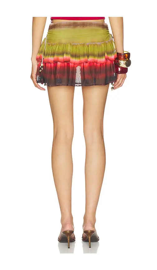 Runaway The Label Daniella Ruched Ruffle Mini Skirt | Thumbnail 4 Runaway The Label Daniella Ruched Ruffle Mini Skirt | Thumbnail 4